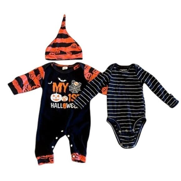 Baby Boy Halloween Outfit Bundle – 0-3 Months - Picture 1 of 5